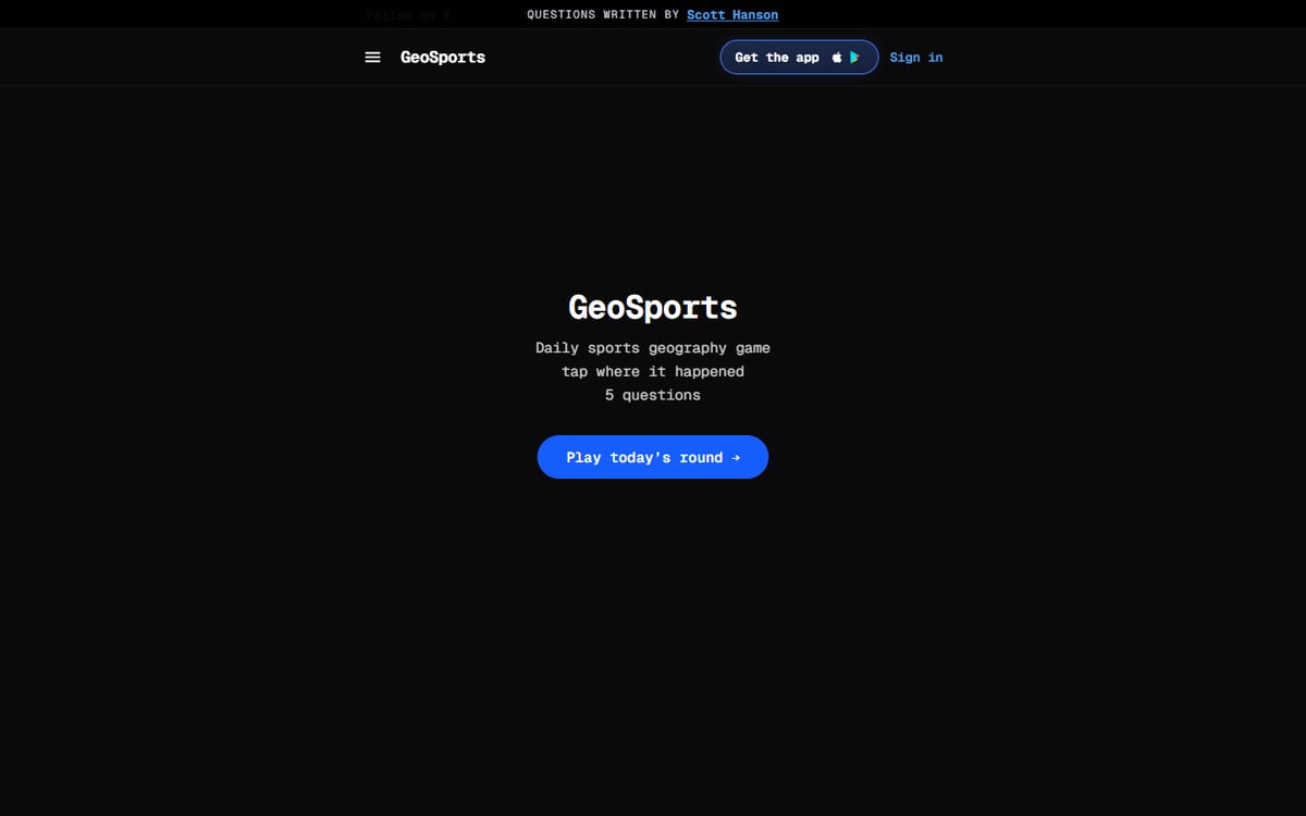Сайт GeoSports