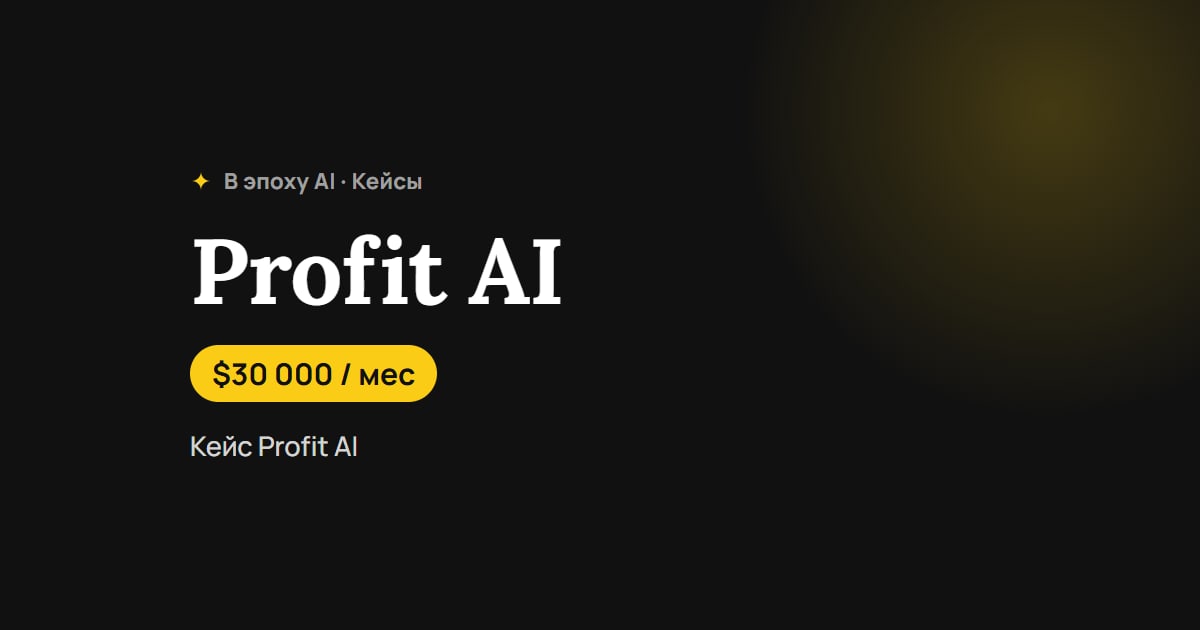 Из Excel-таблицы в micro-SaaS на $30 000 в месяц: кейс Profit AI